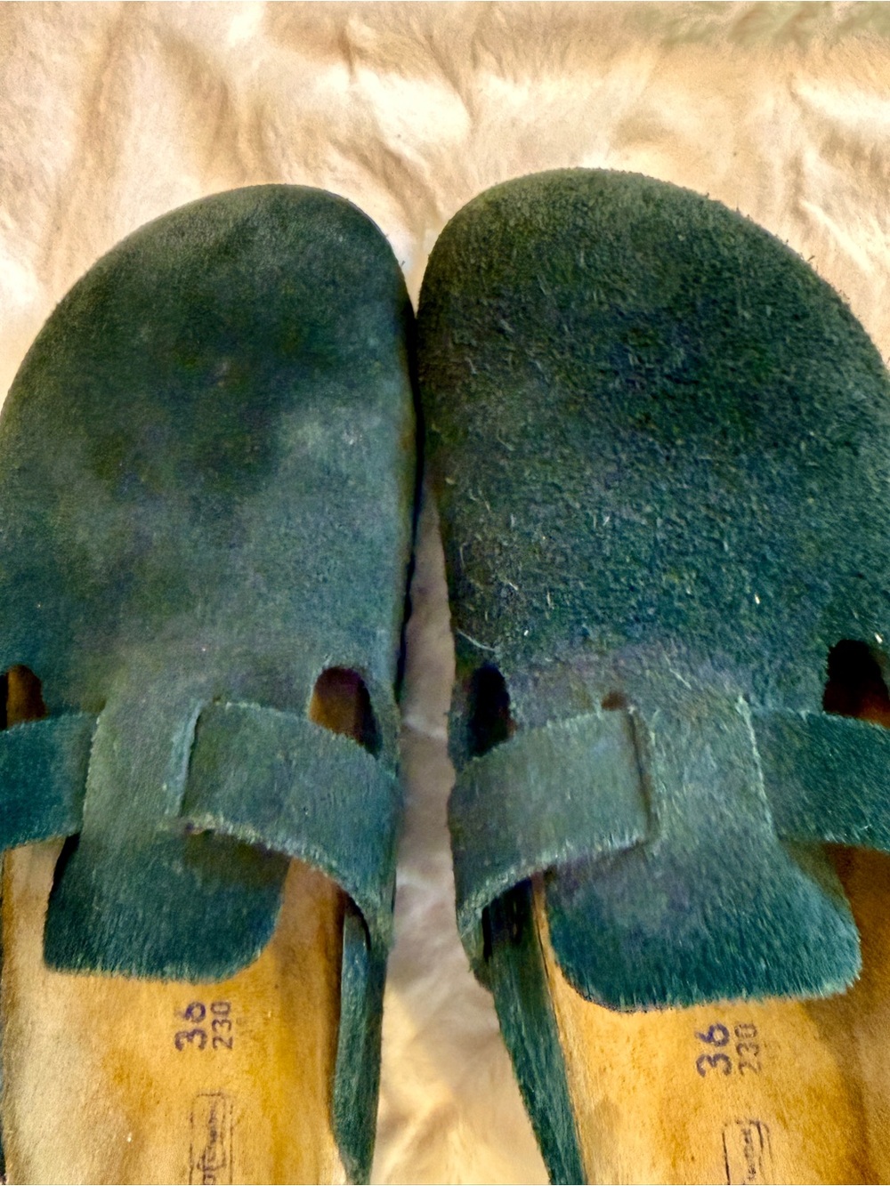 Birkenstock Boston Clogs in black suede, size 36 - Picture 6 of 6